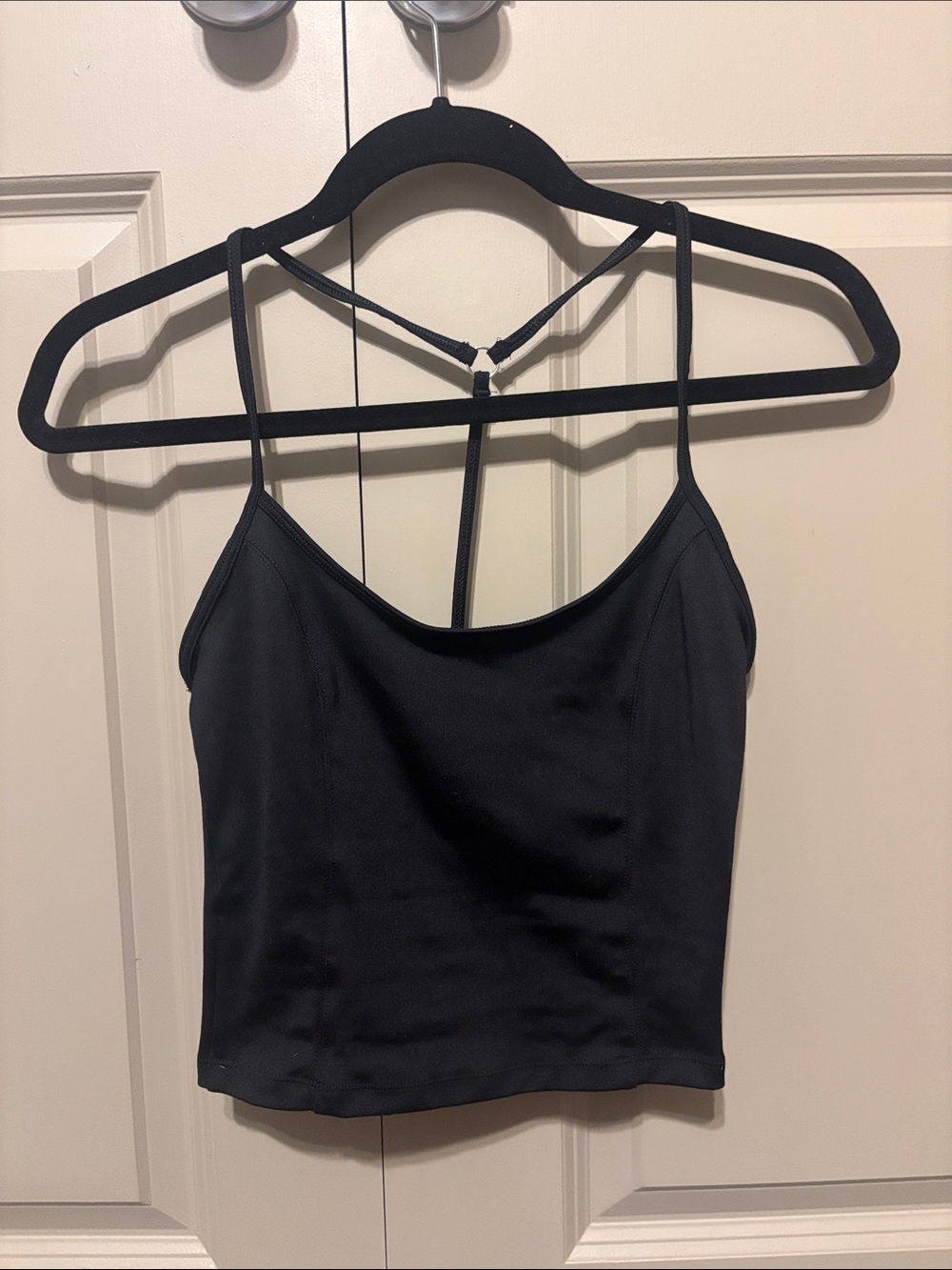 Black Strappy Women's Tank Top